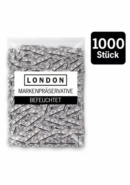 London 1000 pcs Classic Latex Condoms Bulk Pack Transparent