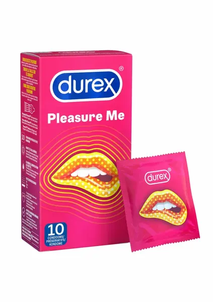 Durex Pleasure Me 6x10 Textured Condoms with Ridges and Studs