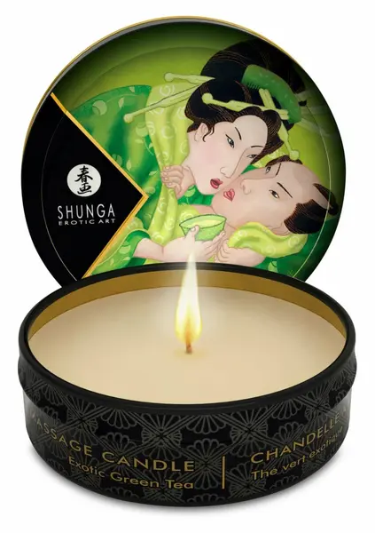 Mini Massage Candle 6 pcs - Sparkling Strawberry Wine, Natural Oils