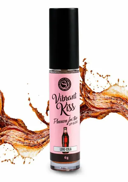 Secret Play Vibrant Kiss Lip Gloss 6g - Flavoured, Vibrating, Edible, Glycerin Base
