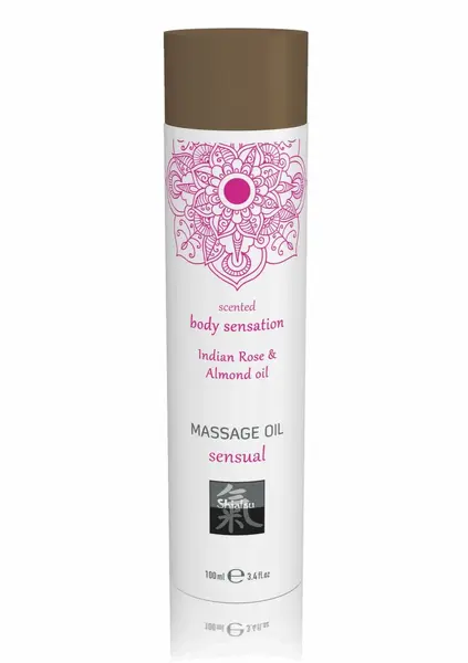 HOT Seductive Massage Oil 100 ml - Nourishing Natural Oils, Amber Scent