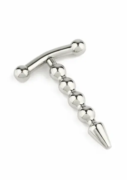 Mr. Steel Rod Ecstasy Beaded Intimate Plug Stainless Steel 8mm