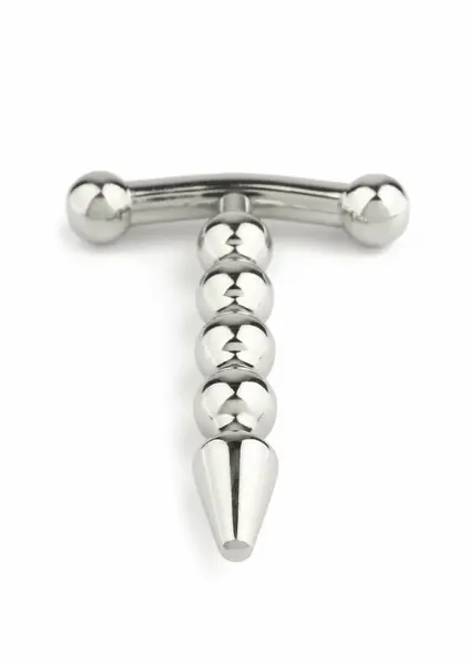 Mr. Steel Rod Ecstasy Beaded Intimate Plug Stainless Steel 8mm