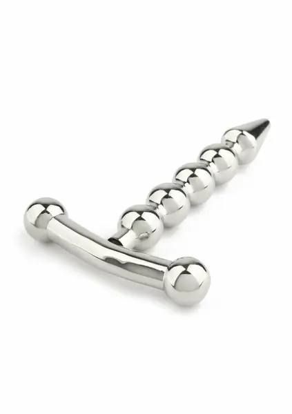 Mr. Steel Rod Ecstasy Beaded Intimate Plug Stainless Steel 8mm