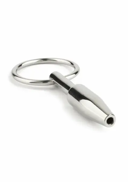 Mini Fucker Open Plug Black - Compact Silicone Anal Plug with Tunnel