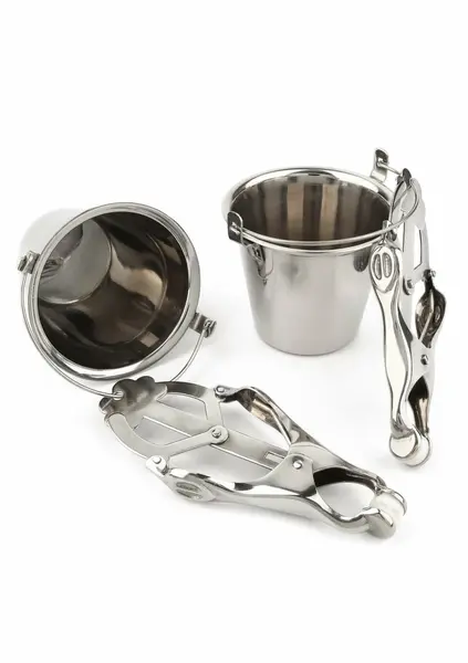 Mr. Steel Nipple Clamps with Adjustable Stainless Steel Buckets 8713221840127