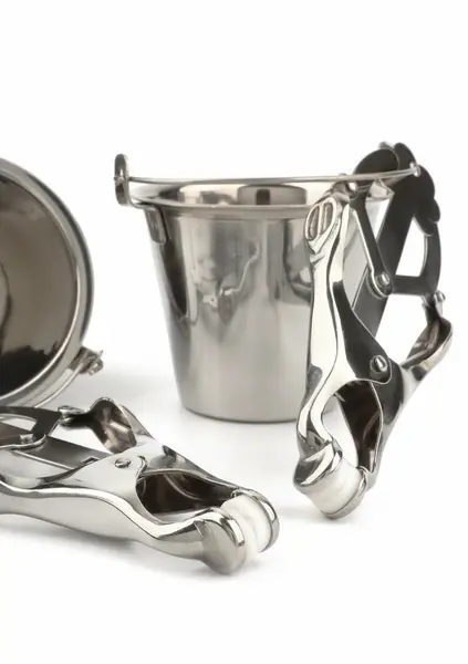 Mr. Steel Nipple Clamps with Adjustable Stainless Steel Buckets 8713221840127