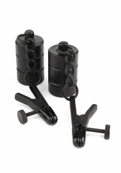 Mr. Steel Adjustable Nipple Clamp Set with Stainless Steel Weights