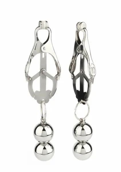 Mr. Steel Clover Nipple Clamps with Adjustable Weights Stainless Steel