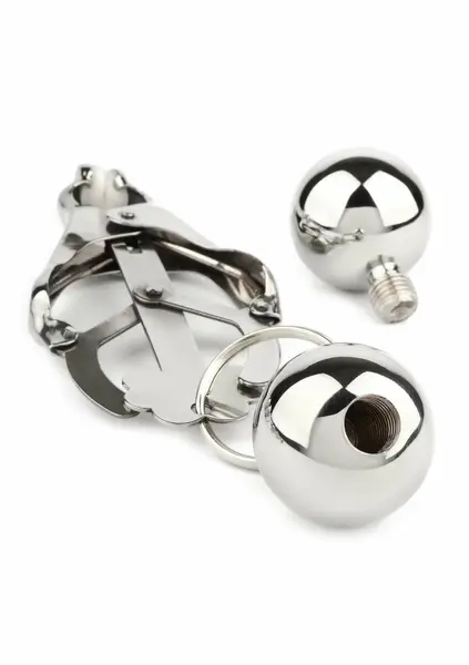 Mr. Steel Clover Nipple Clamps with Adjustable Weights Stainless Steel
