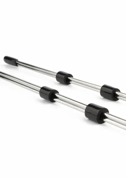 Mr. Steel Nipple Sticks 20cm Stainless Steel Adjustable Rods