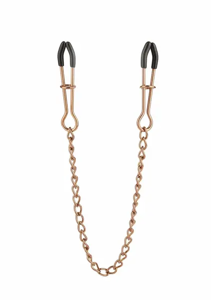 Mr. Steel Tweezer Nipple Clamps Gold Adjustable Stainless Steel Chain