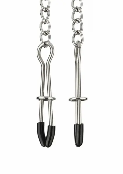 Mr. Steel Tweezer Adjustable Stainless Steel Nipple Clamps with Chain