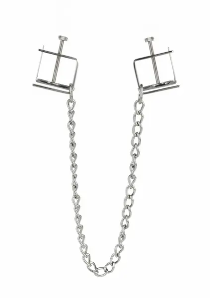 Mr. Steel Press Adjustable Stainless Steel Nipple Clamps with Chain