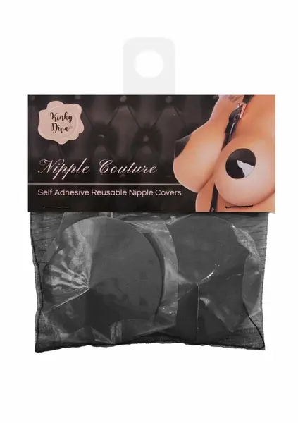 Kinky Diva Nipple Covers Glossy Reusable Adhesive Pasties