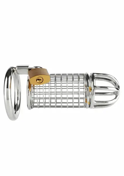 Mr. Steel Matrix Chastity Cage Stainless Steel Secure System