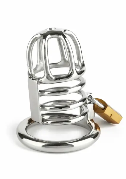 Mr. Steel Chastity Cage Stainless Steel Secure Locking System 8713221839749