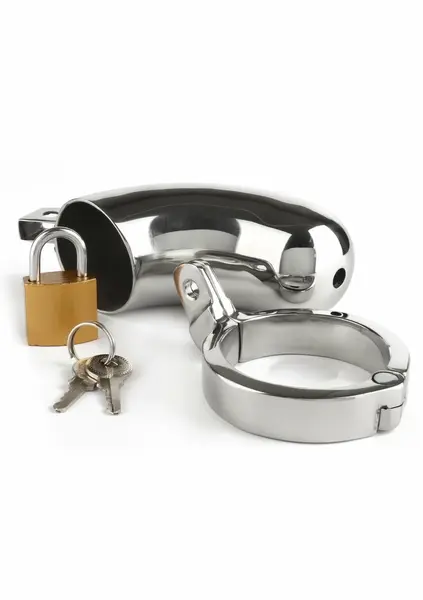 The Brig Male Chastity Device Stainless Steel Secure System 8713221839701