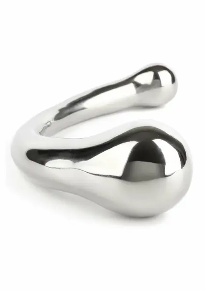 Mr. Steel The Curvy G-spot Double Ended Stainless Steel Massager 22cm
