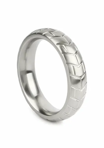 Mr. Steel MeGa Tire C-Ring Satin 55mm - Stainless Steel, Satin Finish