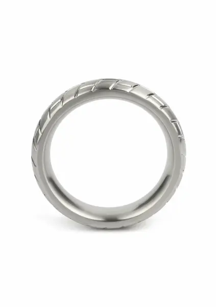 Mr. Steel MeGa Tire C-Ring Satin 55mm - Stainless Steel, Satin Finish