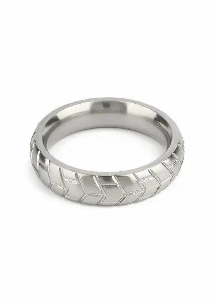 Mr. Steel MeGa Tire C-Ring Satin 55mm - Stainless Steel, Satin Finish