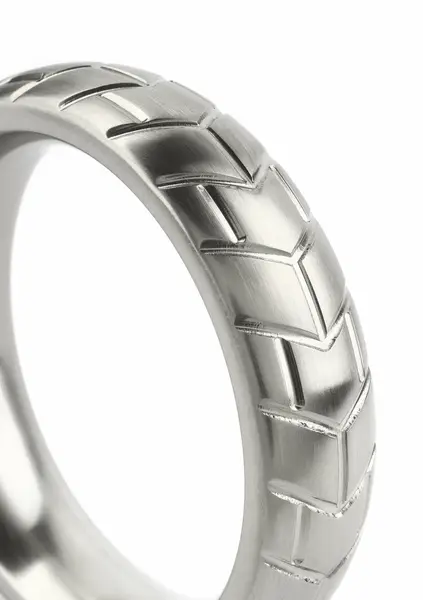 Mr. Steel MeGa Tire C-Ring Satin 55mm - Stainless Steel, Satin Finish