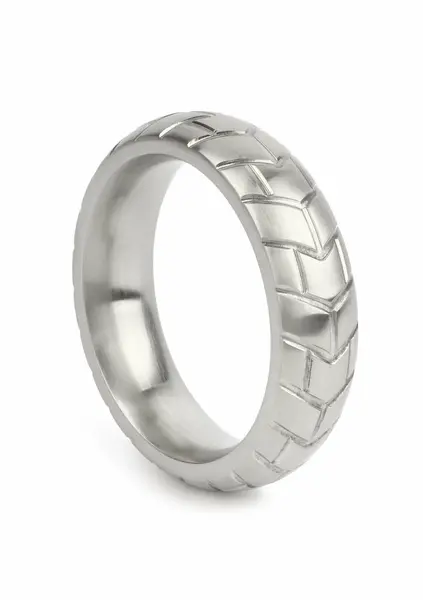 Mr. Steel MeGa Tire C-Ring Satin 50mm - Stainless Steel, Satin Finish