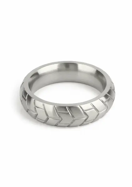 Mr. Steel MeGa Tire C-Ring Satin 50mm - Stainless Steel, Satin Finish