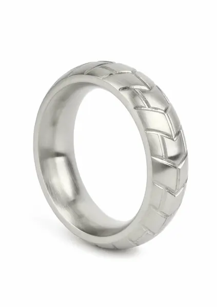 Mr. Steel MeGa Tire C-Ring Satin 45mm - Stainless Steel, Satin Finish