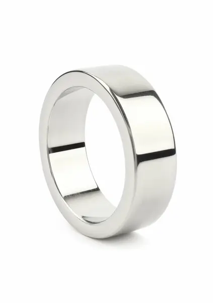 Mr. Steel Wide Band Stainless Steel Intimate Ring 40mm