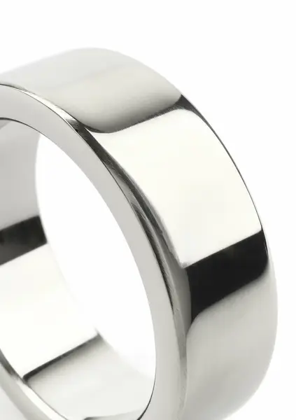 Mr. Steel Wide Band Stainless Steel Intimate Ring 40mm