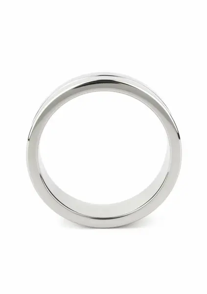 Mr. Steel Single Grooved Stainless Steel Ring 50mm - Polished Finish