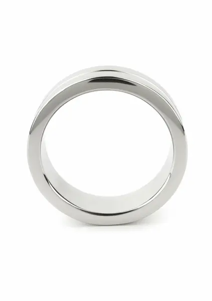 Mr. Steel Single Grooved Ring 45mm Stainless Steel Elegant Design