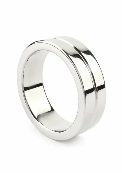 Mr. Steel Single Grooved Ring 40mm Stainless Steel, Polished Finish