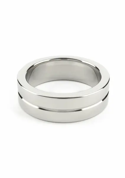 Mr. Steel Single Grooved Ring 40mm Stainless Steel, Polished Finish
