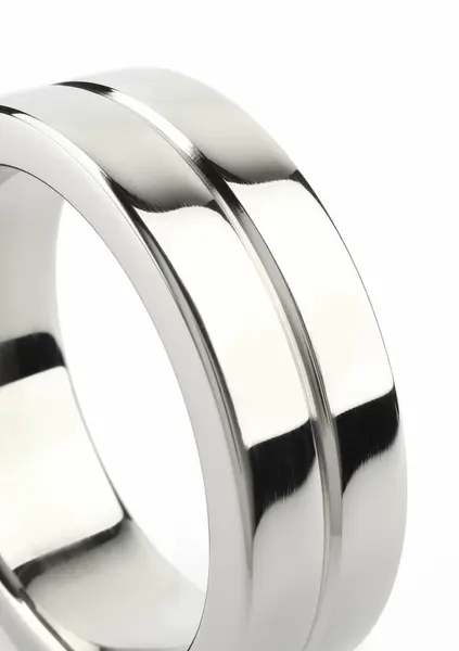 Mr. Steel Single Grooved Ring 40mm Stainless Steel, Polished Finish