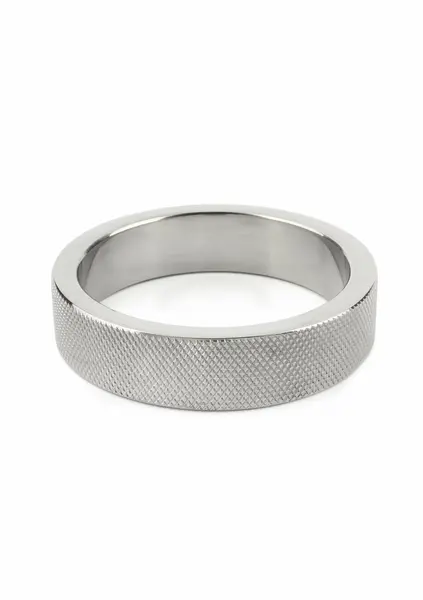 Mr. Steel CrissCross C-Ring 55mm Stainless Steel Textured Band