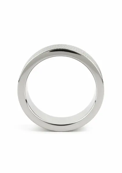 Mr. Steel CrissCross C-Ring 45mm Stainless Steel Textured Ring