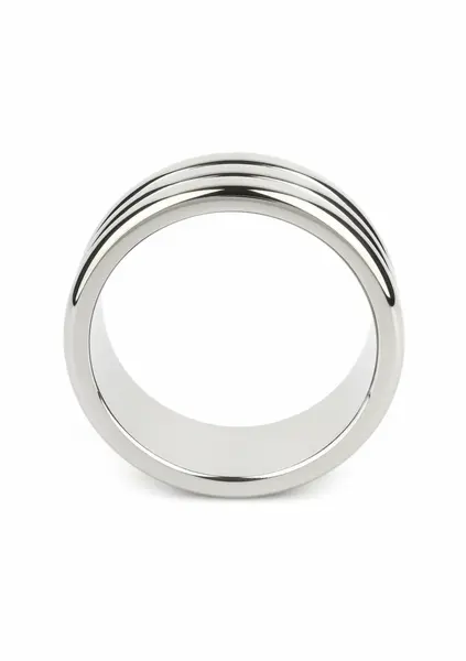 Mr. Steel Elegant Deep C-Ring 55mm Stainless Steel Anatomical Ring