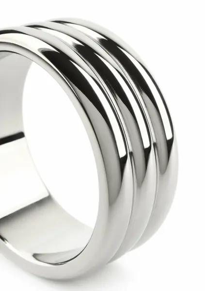 Mr. Steel Elegant Deep C-Ring 55mm Stainless Steel Anatomical Ring