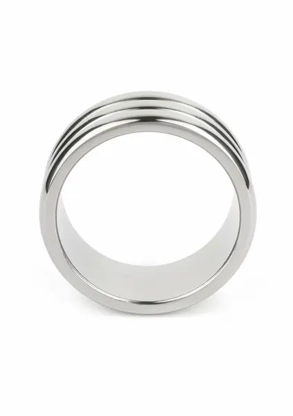 Mr. Steel Elegant Deep C-Ring 50mm Stainless Steel Anatomical Ring