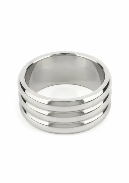 Mr. Steel Elegant Deep C-Ring 50mm Stainless Steel Anatomical Ring