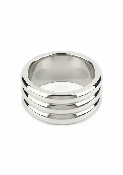 Mr. Steel Elegant Deep C-Ring 45mm Stainless Steel Anatomical Ring