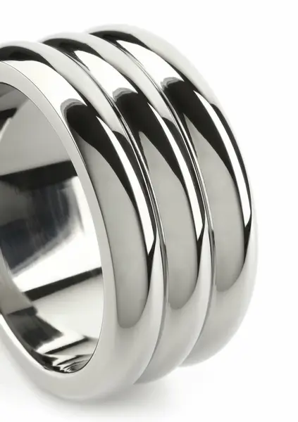 Mr. Steel Elegant Deep C-Ring 45mm Stainless Steel Anatomical Ring