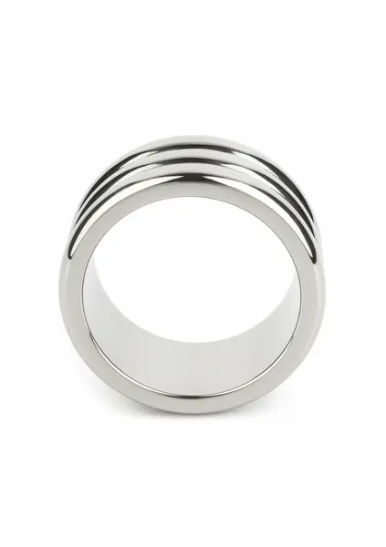 Mr. Steel Elegant Deep C-Ring 40mm Stainless Steel Anatomical Ring