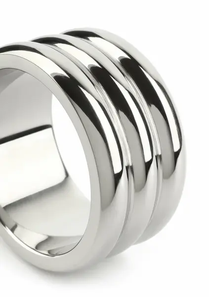 Mr. Steel Elegant Deep C-Ring 40mm Stainless Steel Anatomical Ring