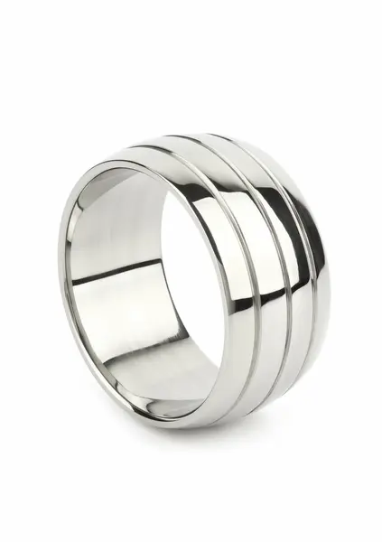 Oval Barrel широк овален стоманен пръстен за пенис, 55 мм