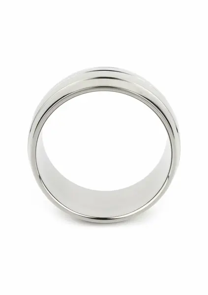 Oval Barrel широк овален стоманен пръстен за пенис, 55 мм