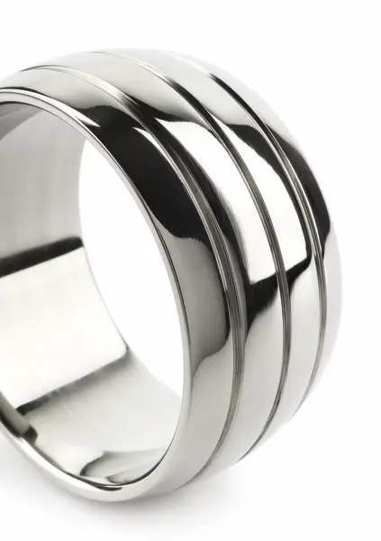 Oval Barrel широк овален стоманен пръстен за пенис, 55 мм